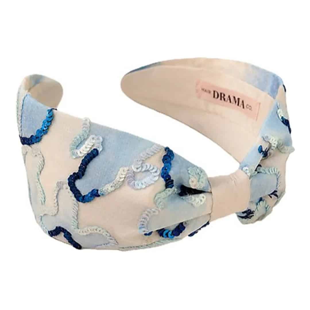 dessous Blue Crush Embroidered Headband