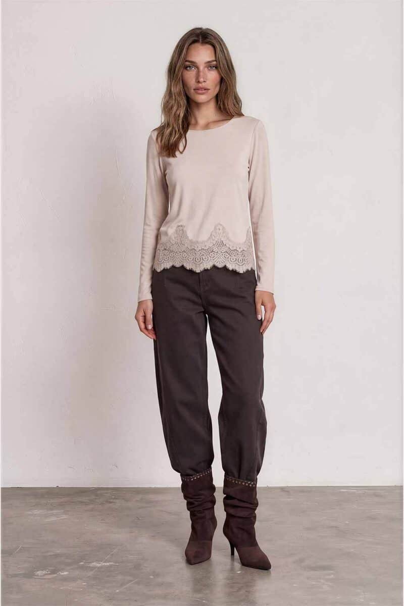 dessous Cashmere top Ecru