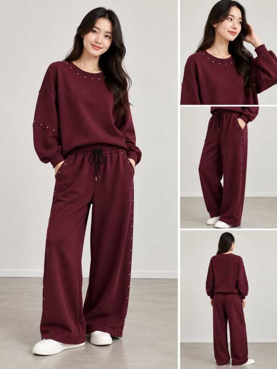 dessous Huispak Burgundy