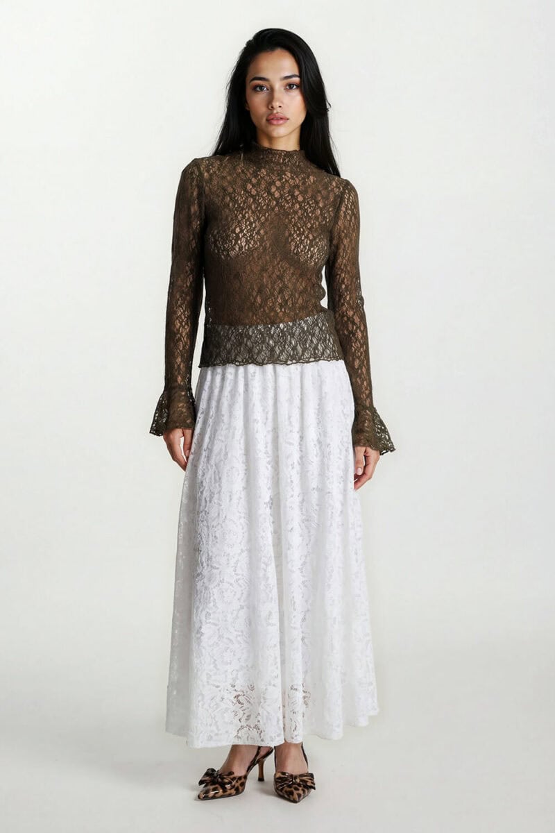 dessous Top kant Khaki